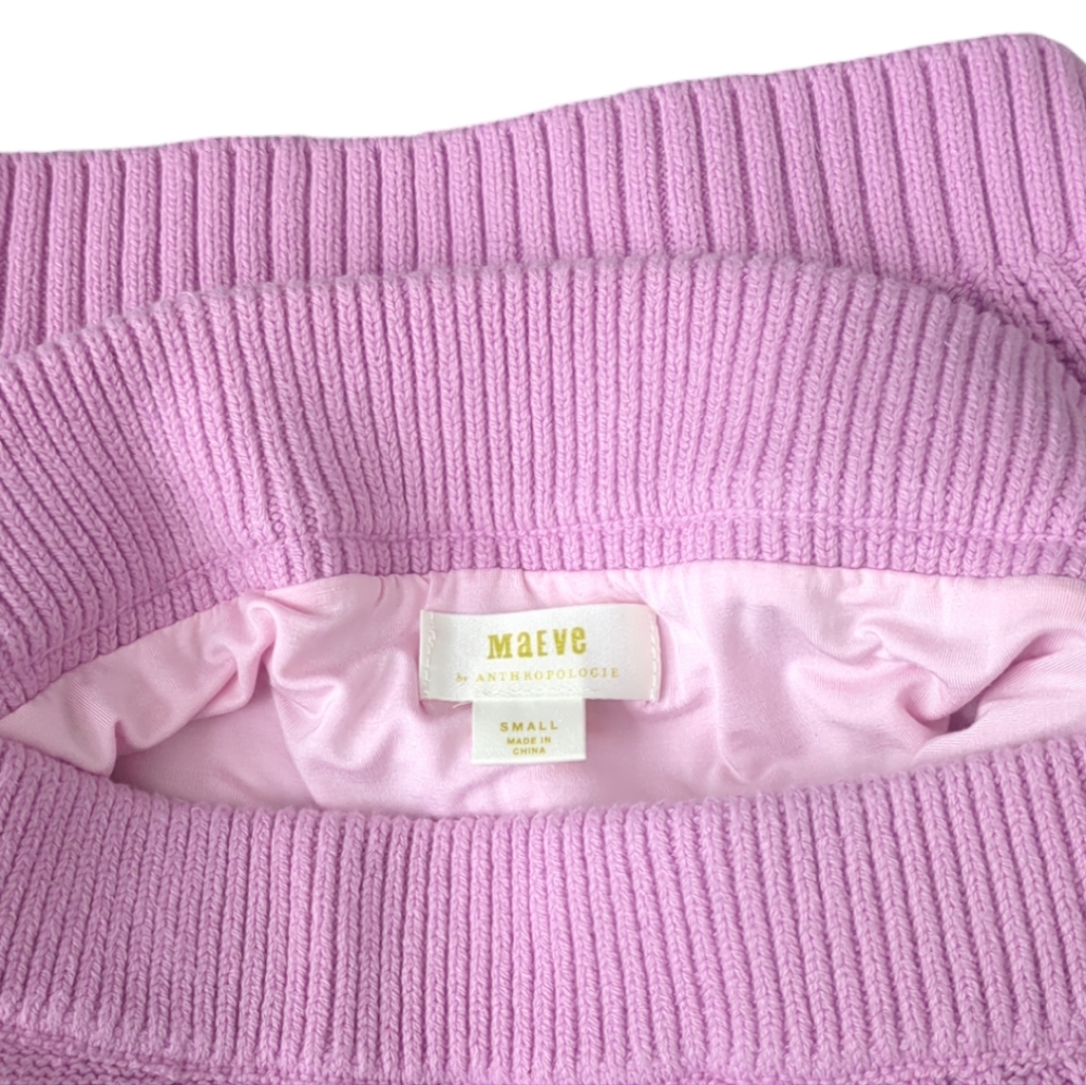 Price to GO!!! Maeve knit pink skirt size small antheopologie - Picture 3 of 5